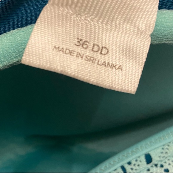 Shade and Shore Size 36 DD Bikini Lace Margarita Neck Tie with Closure Bra. - Picture 4 of 5